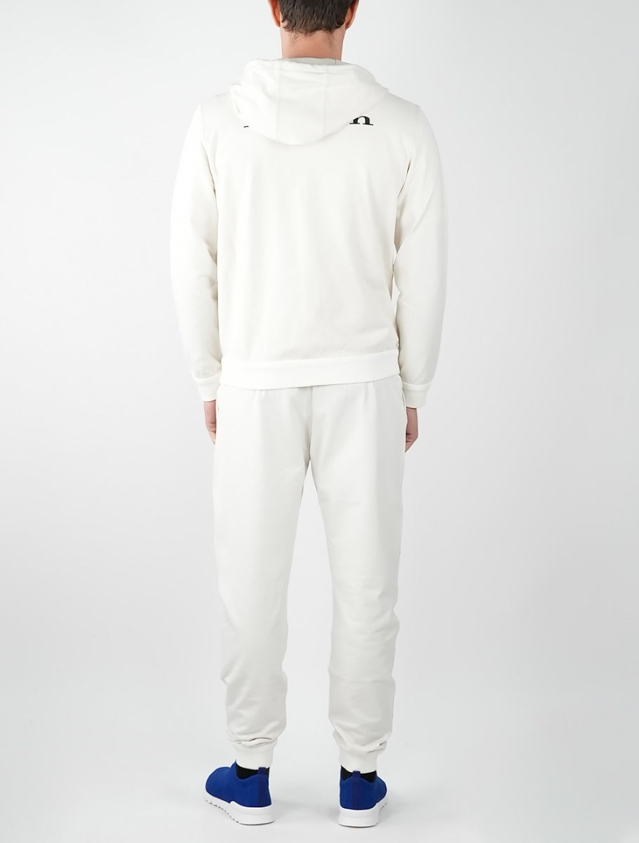 Kiton White Cotton Ea Tracksuit