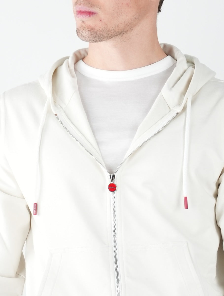 Kiton White Cotton Ea Tracksuit