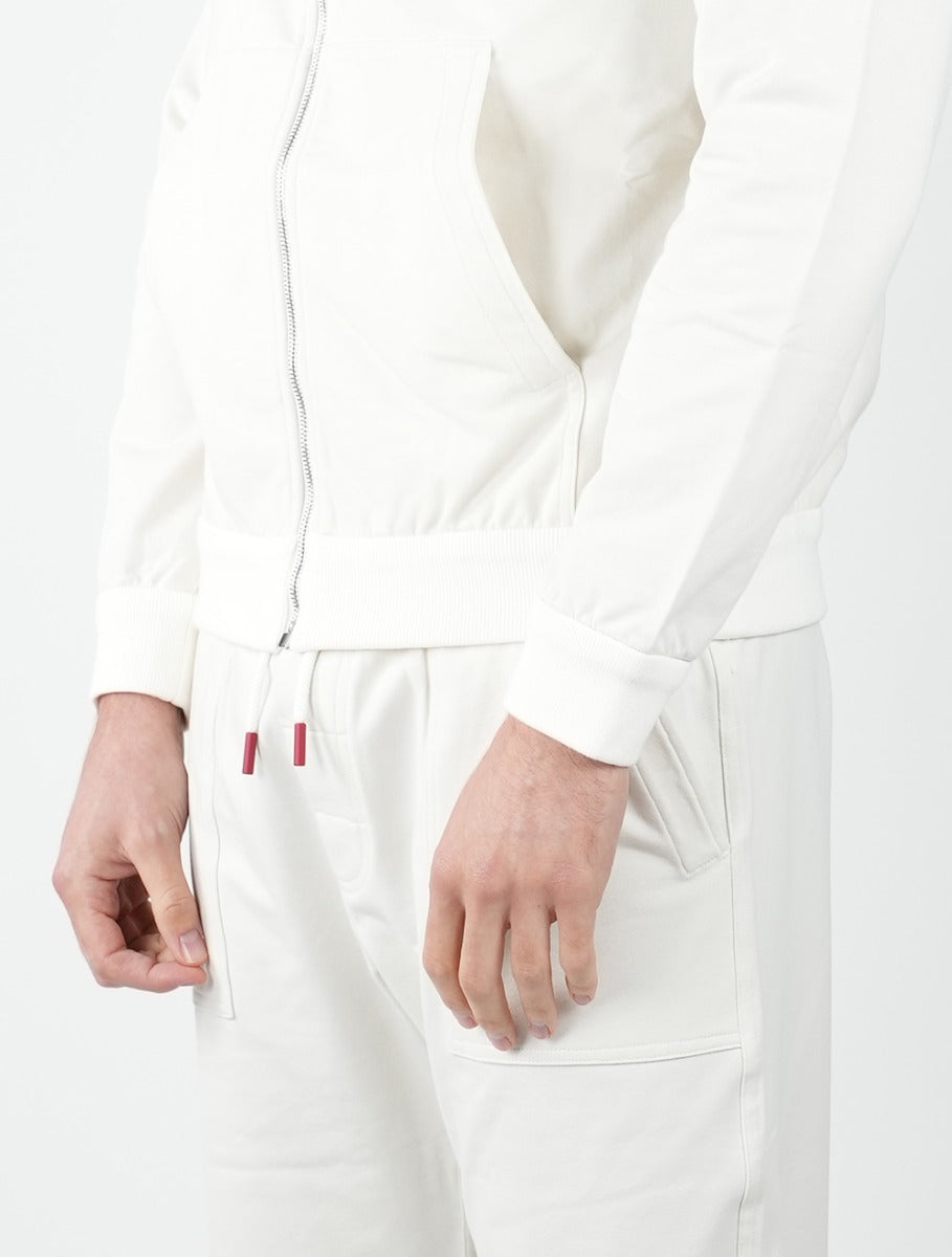 Kiton White Cotton Ea Tracksuit