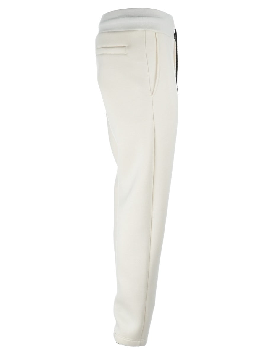 KNT Kiton White Viscose Ea Pants