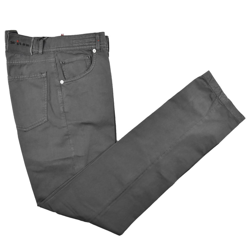 KITON Gray Cotton Jeans UPNJS