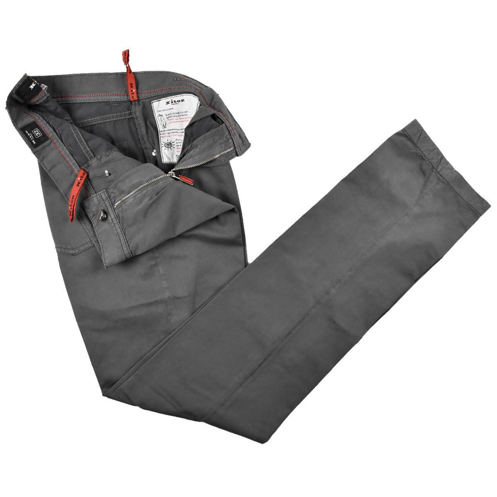 Kiton KITON Gray Cotton Jeans UPNJS Gray 001