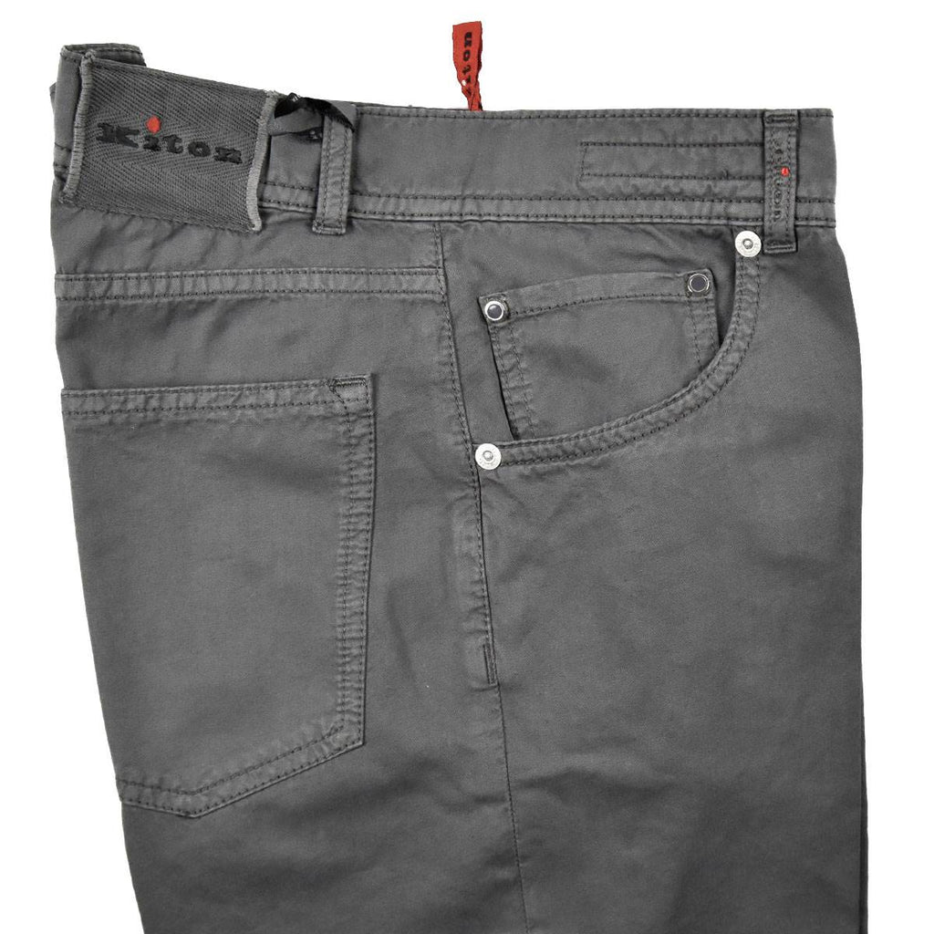 KITON Gray Cotton Jeans UPNJS