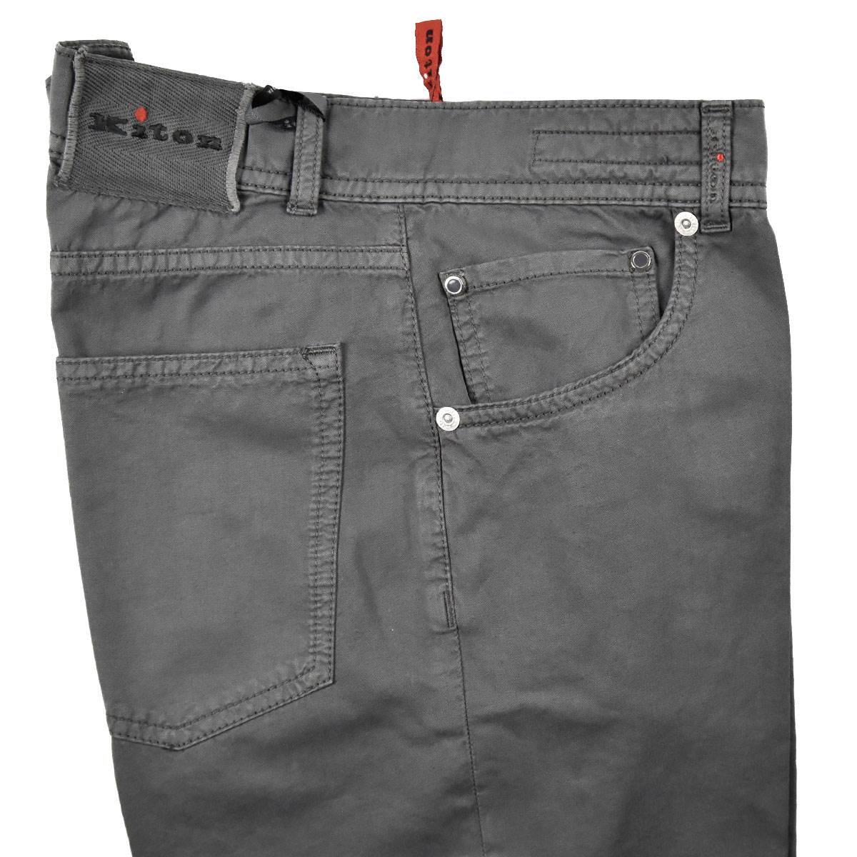 KITON Gray Cotton Jeans UPNJS