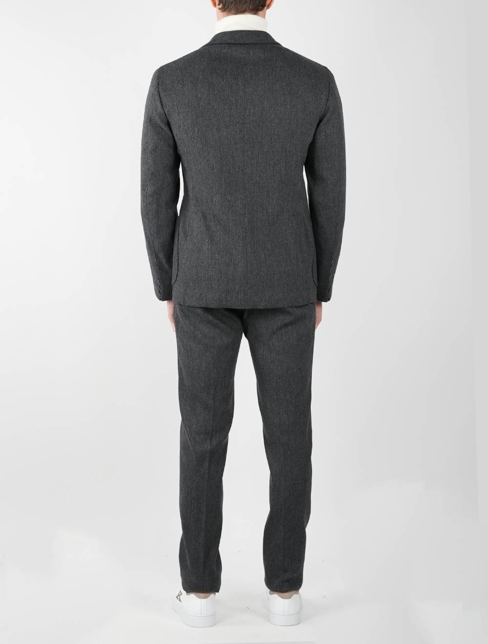 KIRED Gray Virgin Wool Cashmere Ea Suit