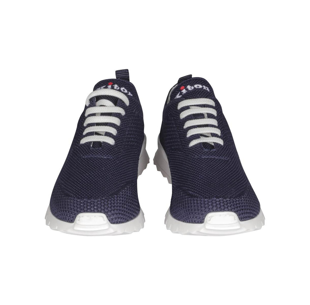 Kiton Kiton Navy Cotton Ea Sneakers FITS Blue Navy 001