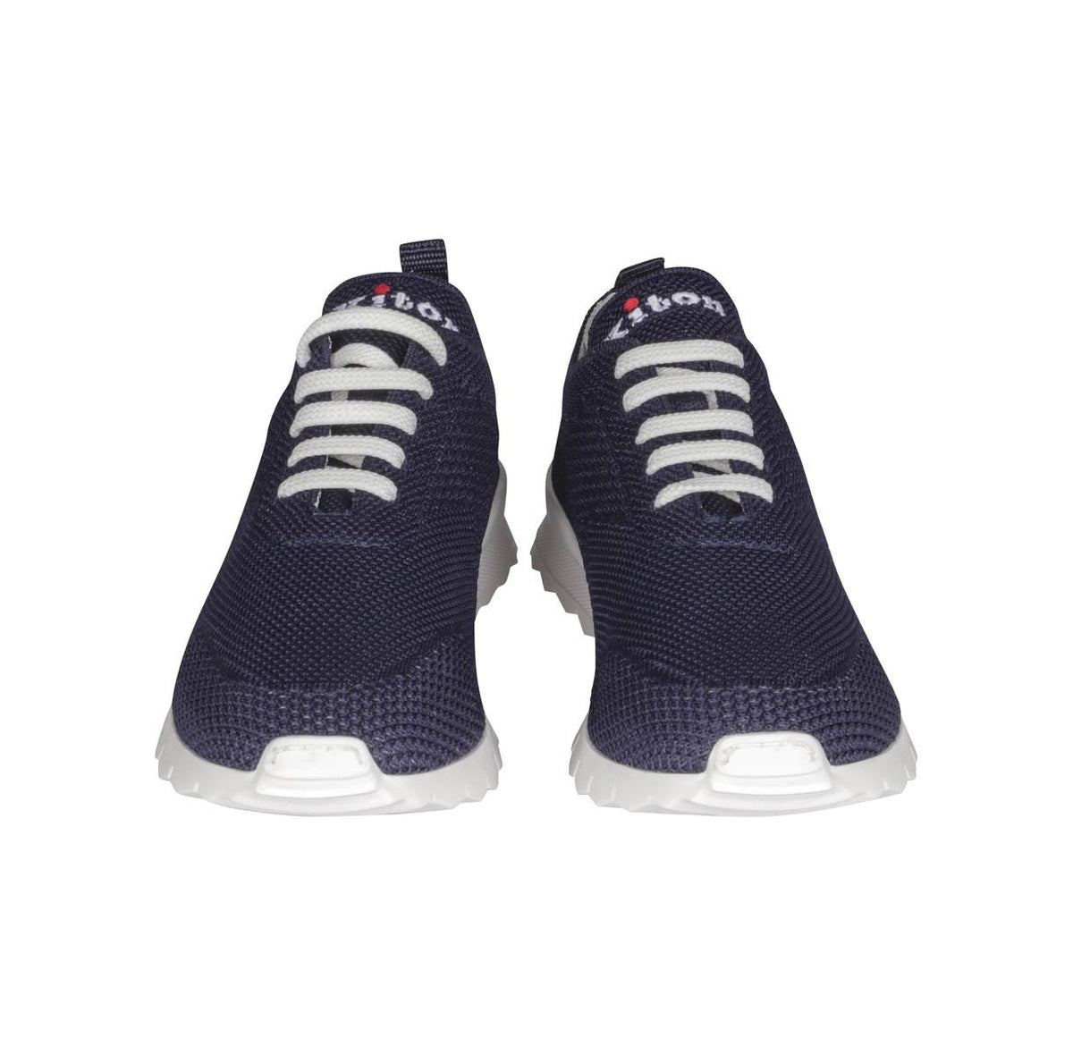 Kiton Navy Cotton Ea Sneakers FITS