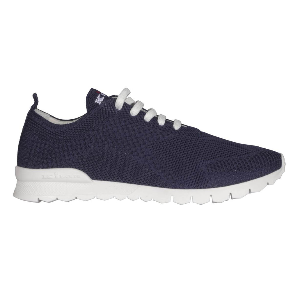 Kiton Navy Cotton Ea Sneakers FITS