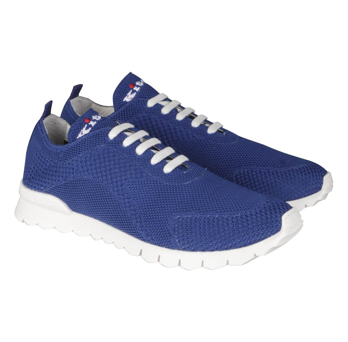 Kiton Kiton Blue Cotton Ea Sneakers FITS Blue 000