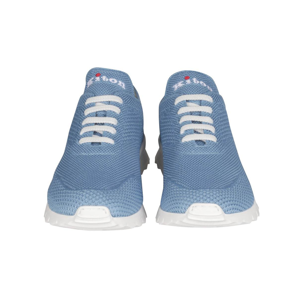 Kiton Kiton Light Blue Cotton Ea Sneakers FITS Light Blue 001