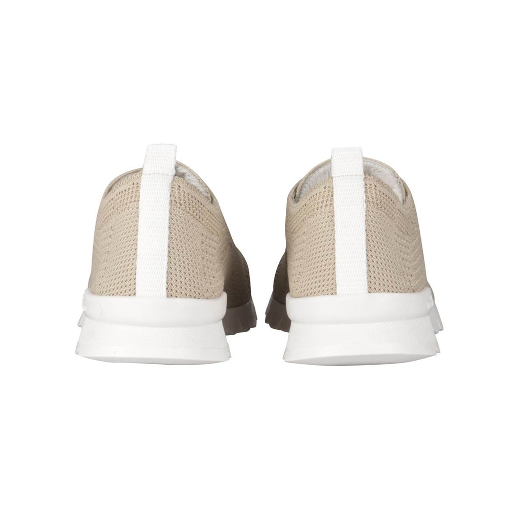 Kiton Beige Cotton Ea Sneakers FITS