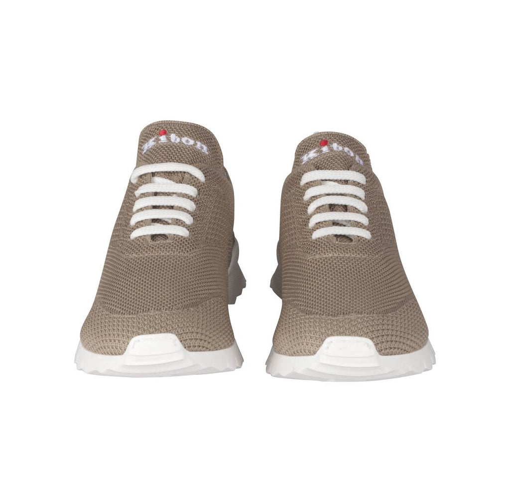 Kiton Beige Cotton Ea Sneakers FITS