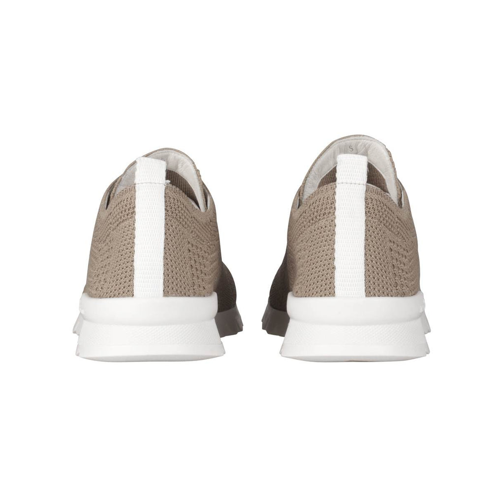 Kiton Beige Cotton Ea Sneakers FITS