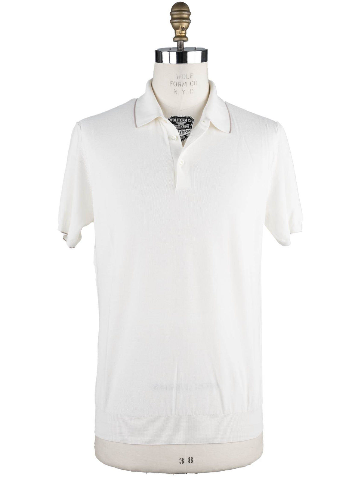 Cesare Attolini White Cotton Polo
