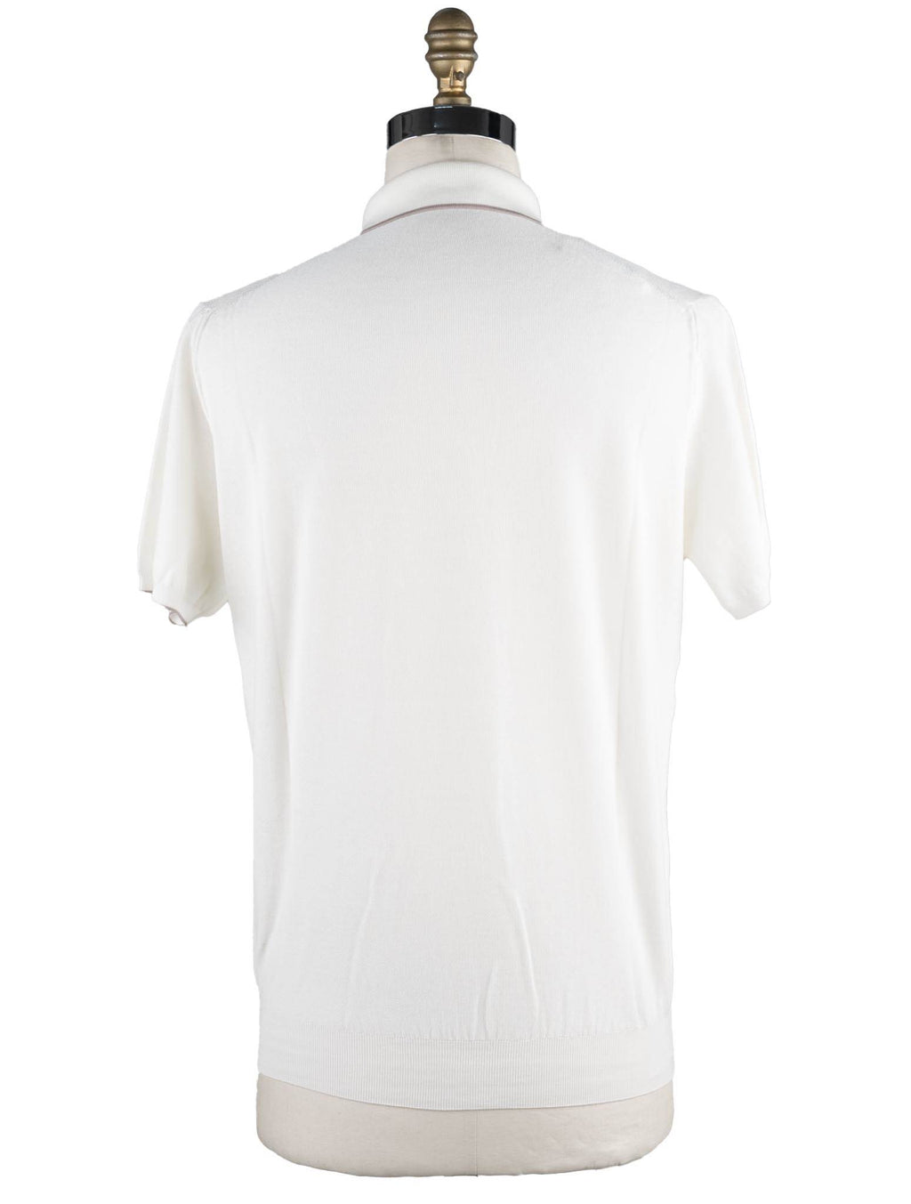 Cesare Attolini White Cotton Polo