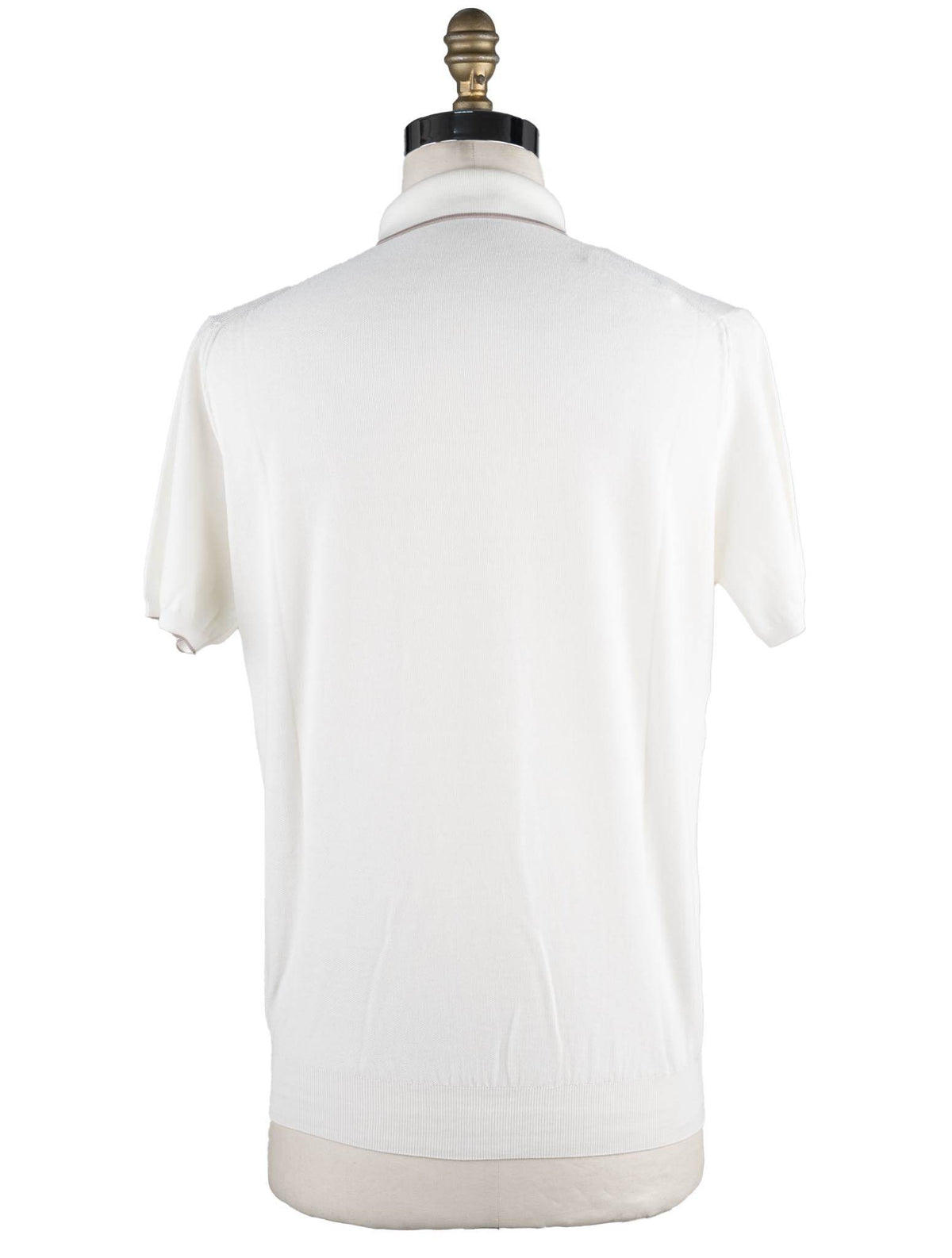 Cesare Attolini White Cotton Polo