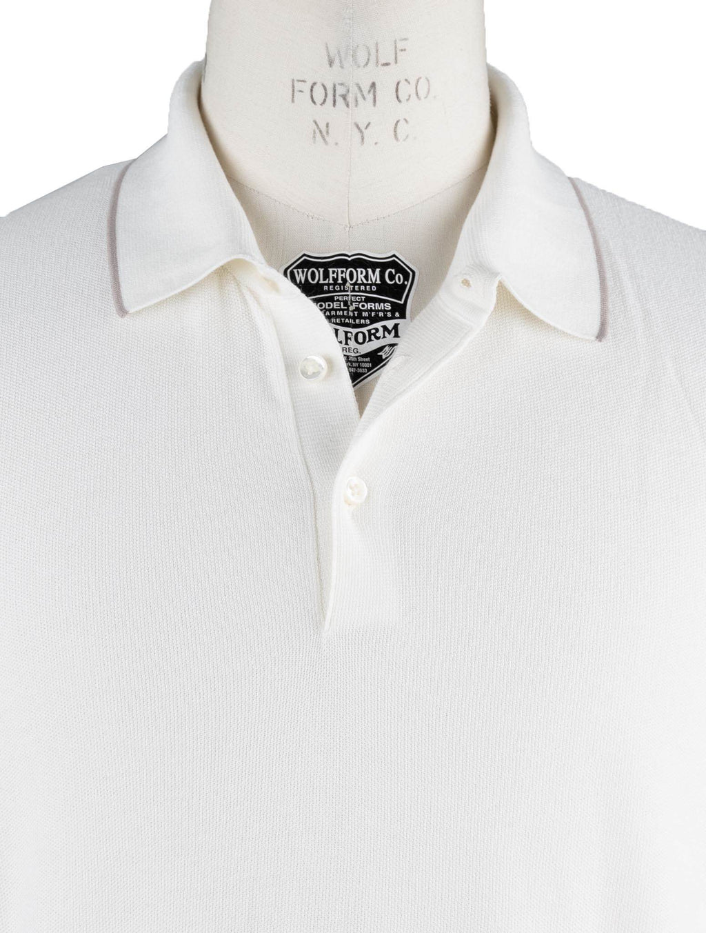 Cesare Attolini White Cotton Polo
