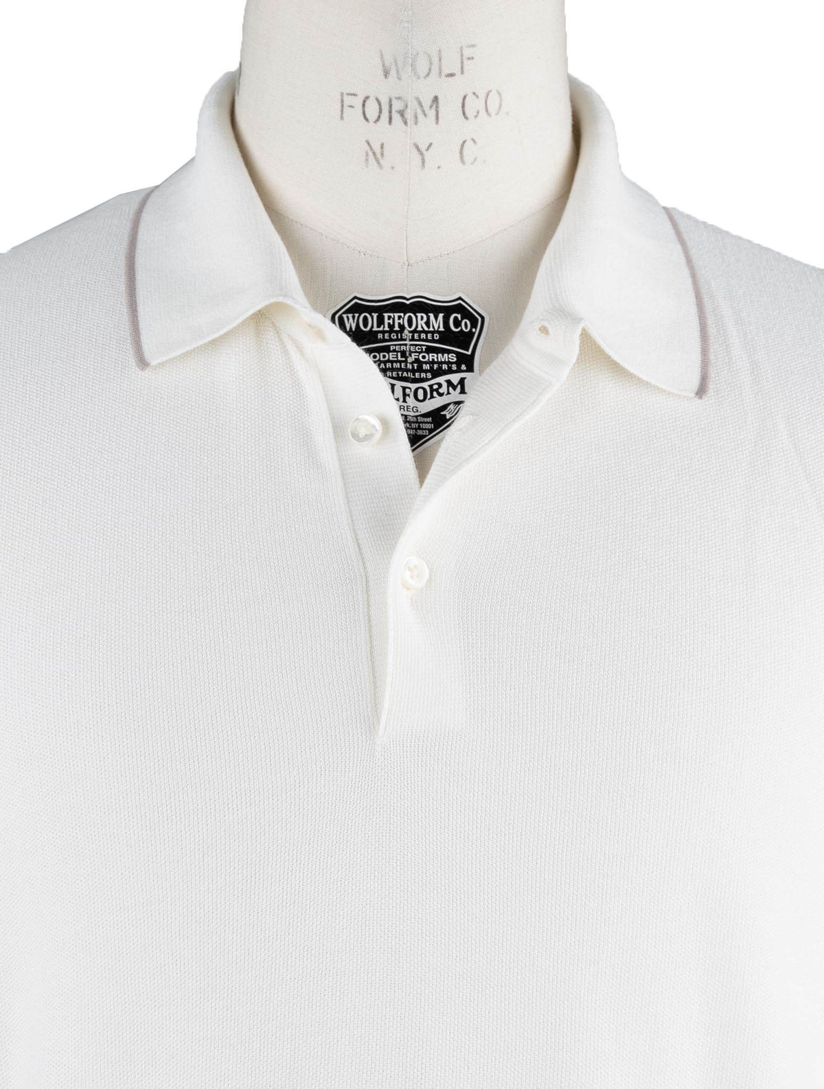 Cesare Attolini White Cotton Polo