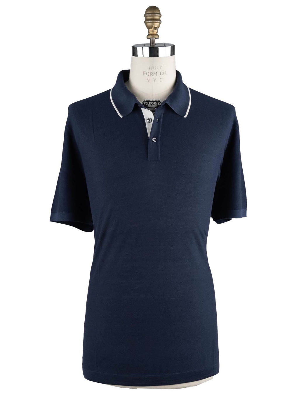 Cesare Attolini Blue Silk Polo