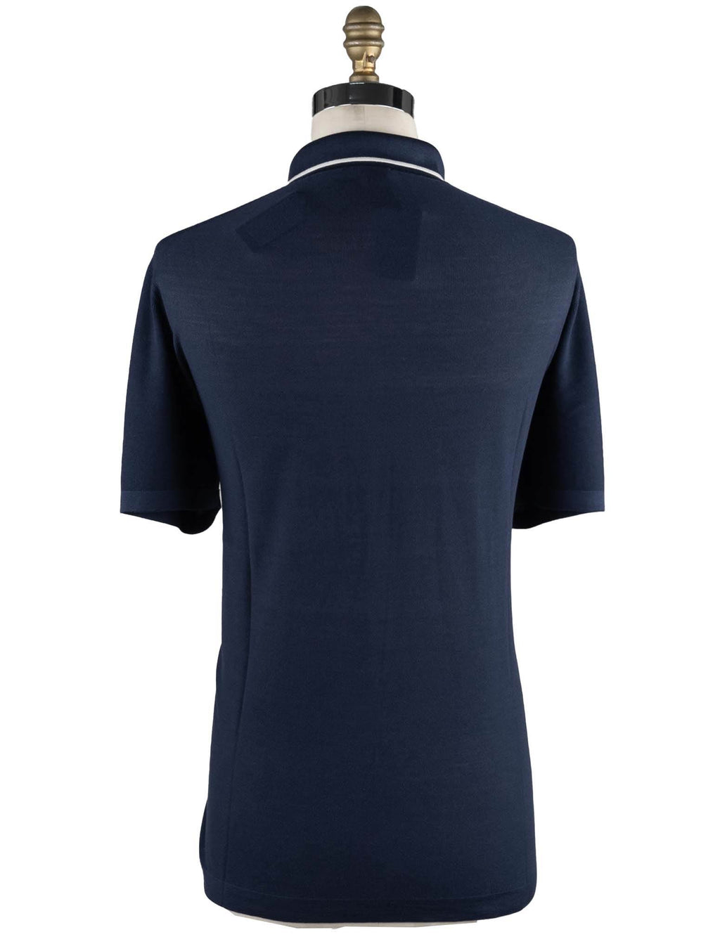 Cesare Attolini Blue Silk Polo