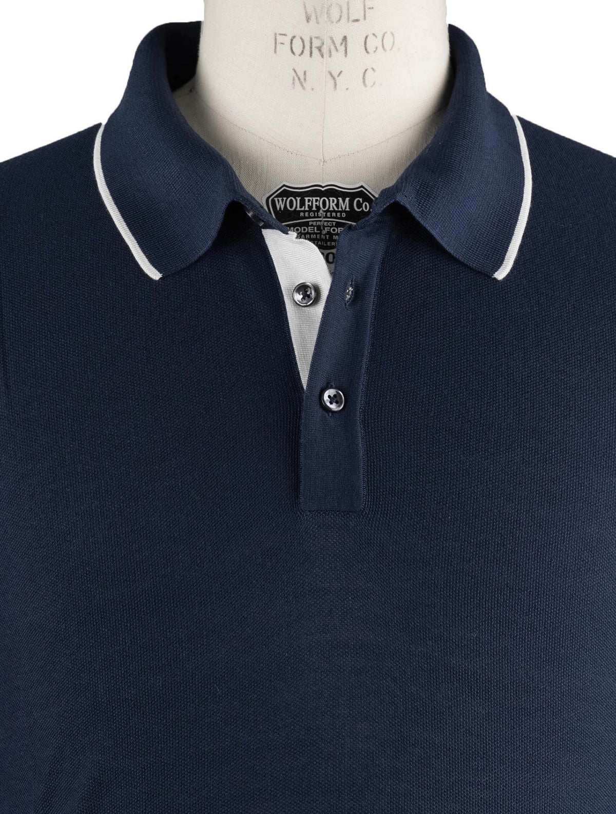 Cesare Attolini Blue Silk Polo