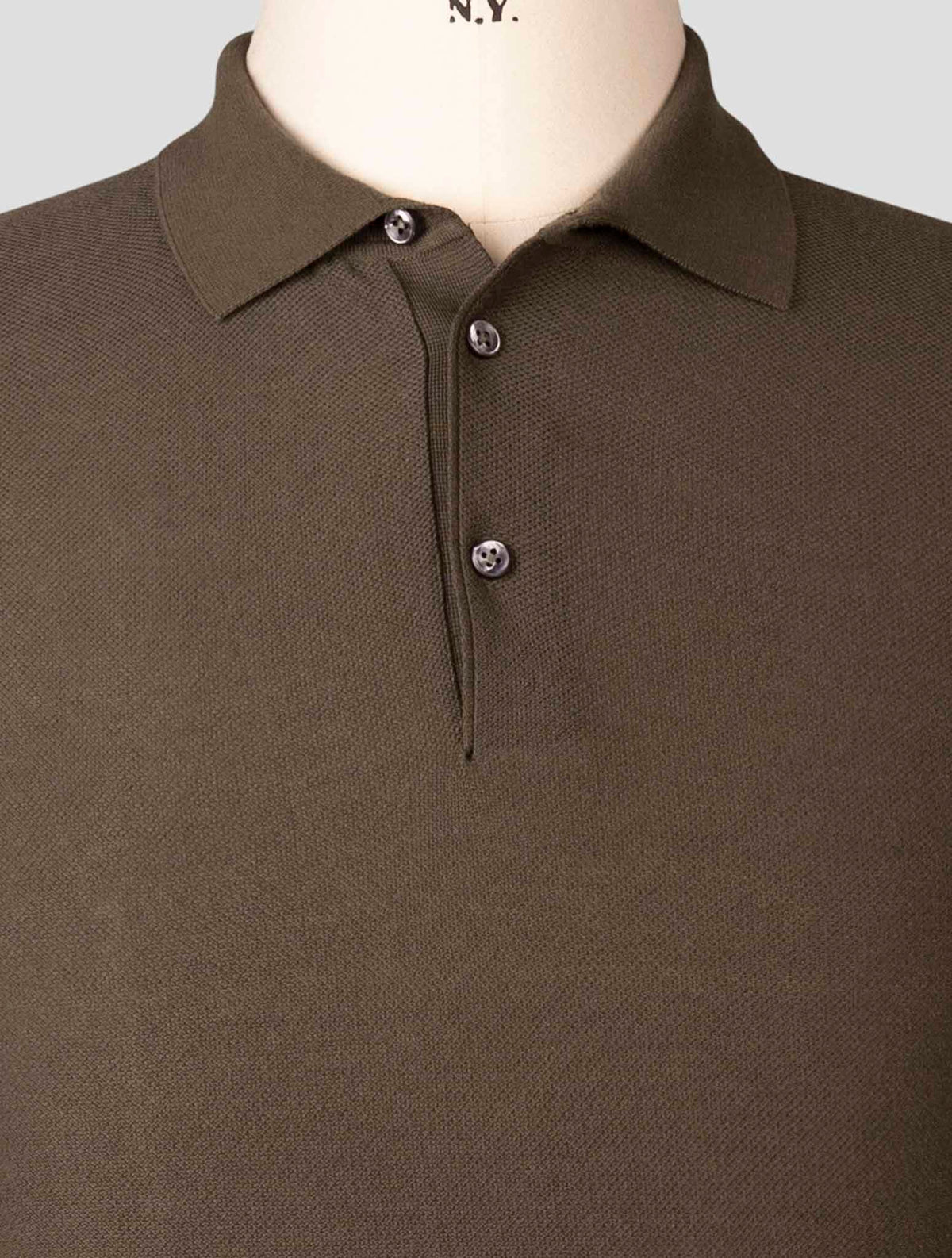 Fioroni Green Cotton Cashmere Polo
