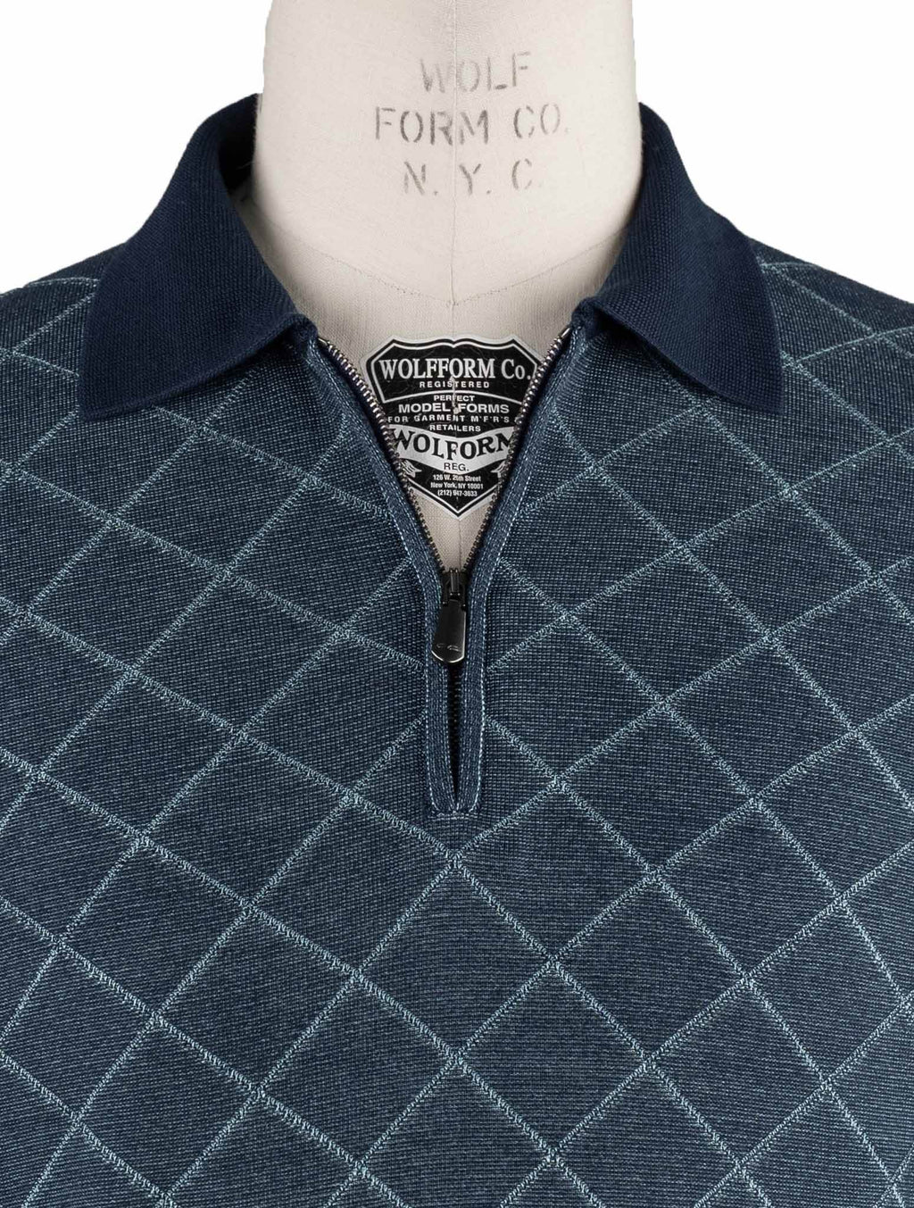 Cesare Attolini Multicolor Silk Polo Half Zip