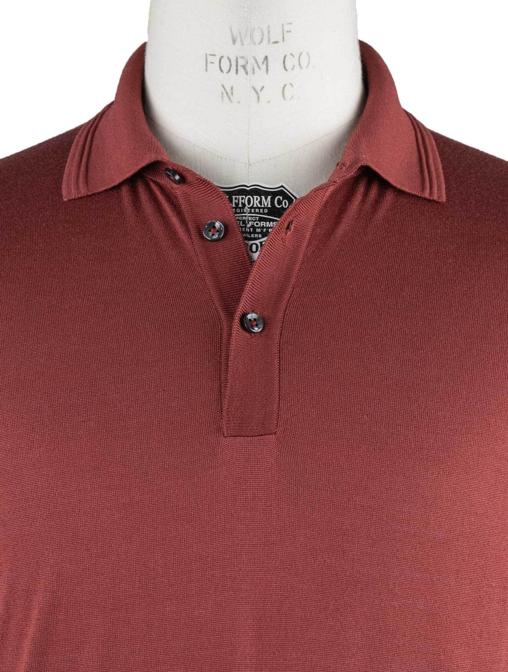 Cesare Attolini Red Silk Polo