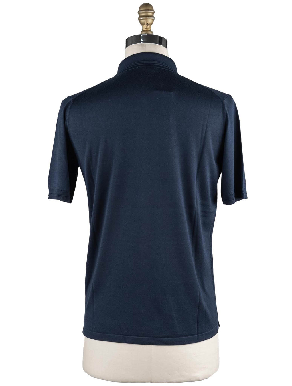 Cesare Attolini Blue Silk Polo
