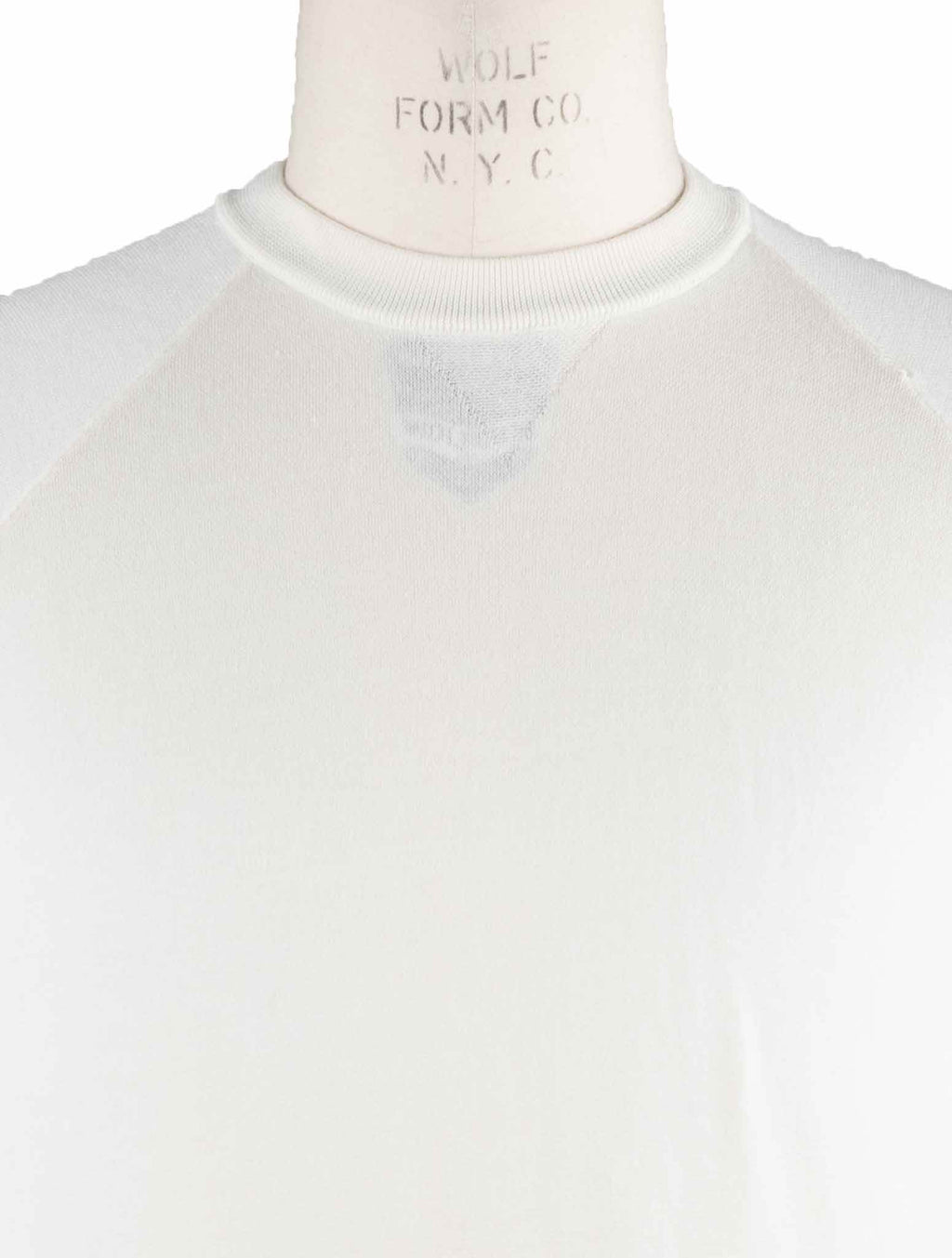 Cesare Attolini White Cotton Cashmere Sweater Crewneck