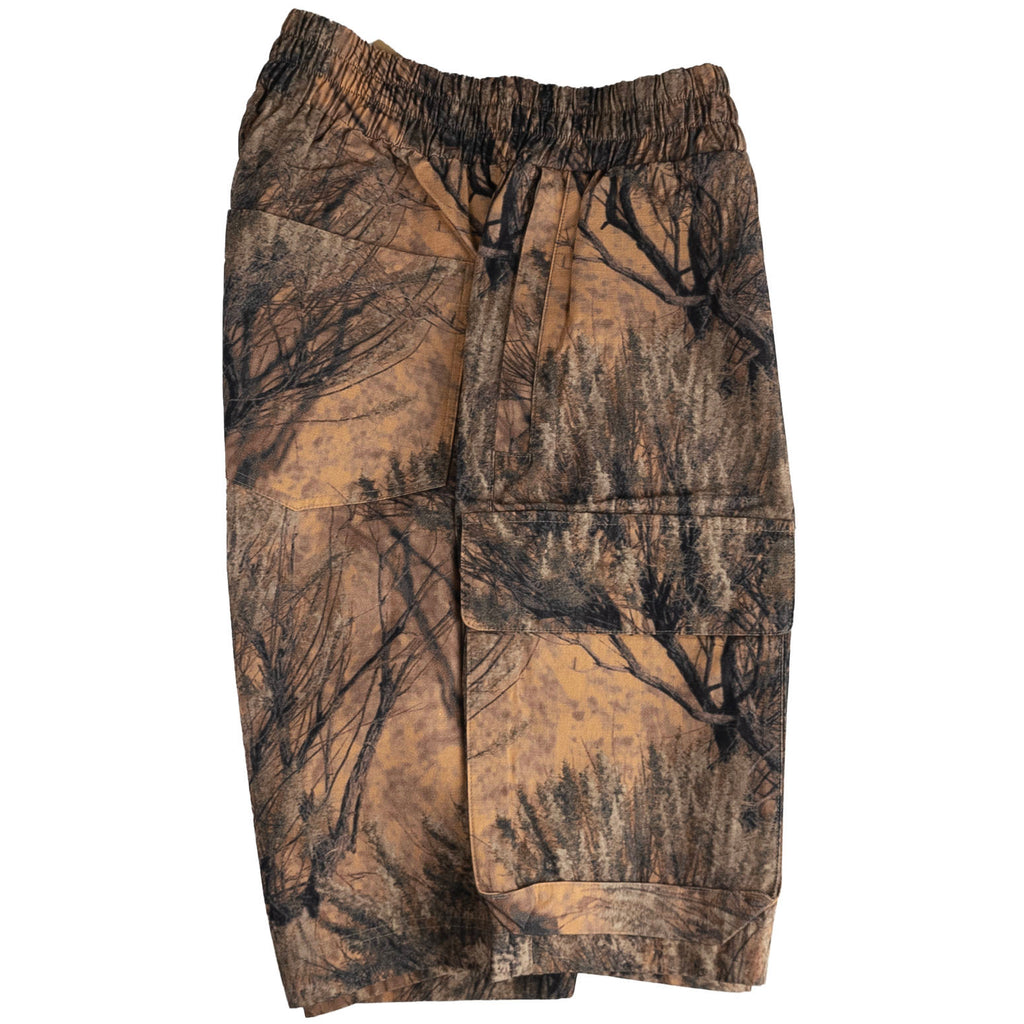 Kayne West Brown Cotton Cargo Short Pants Season 4