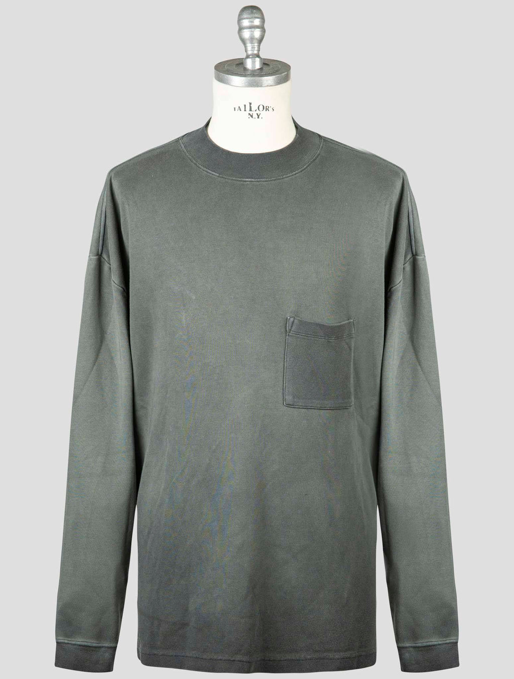 Kanye West Season Kanye West Gray Cotton Sweater Half Neck Season 4 Gray 000