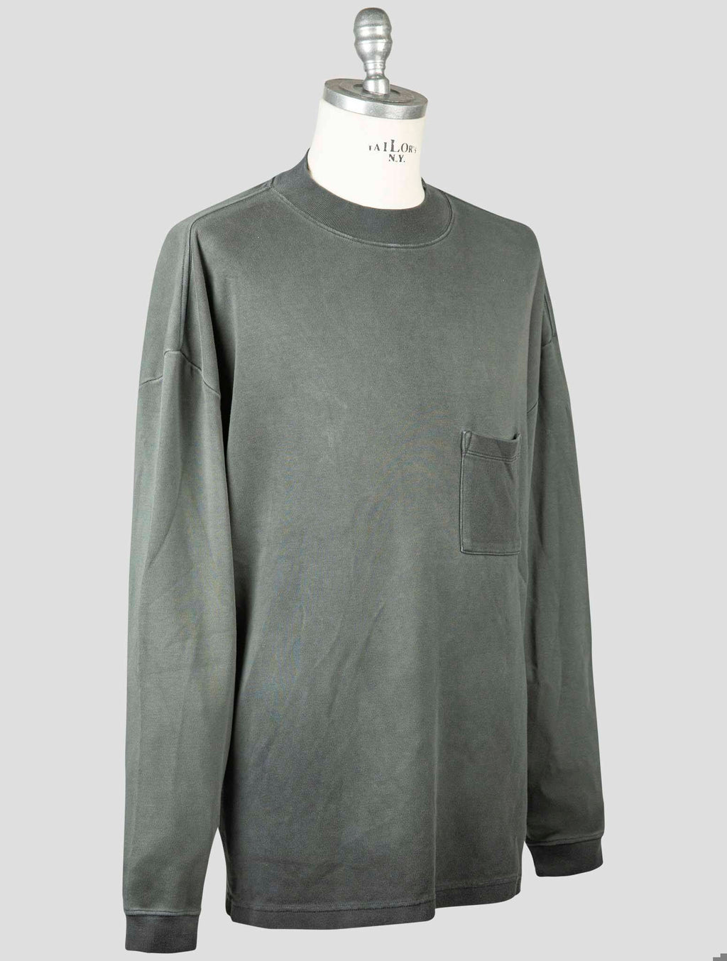Kanye West Season Kanye West Gray Cotton Sweater Half Neck Season 4 Gray 001