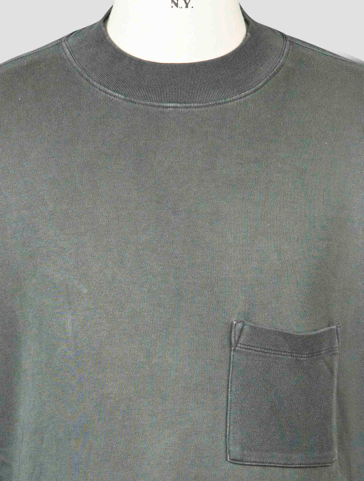 Kanye West Gray Cotton Sweater Half Neck Season 4