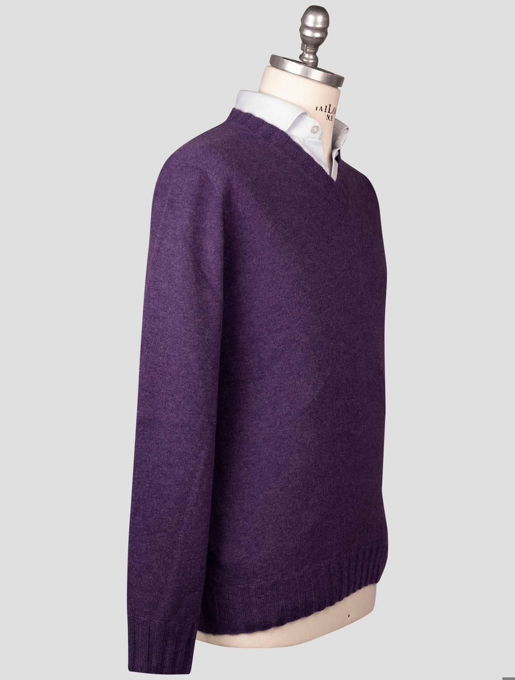 Fioroni Fioroni Violet Cashmere Sweater V-neck Violet 001