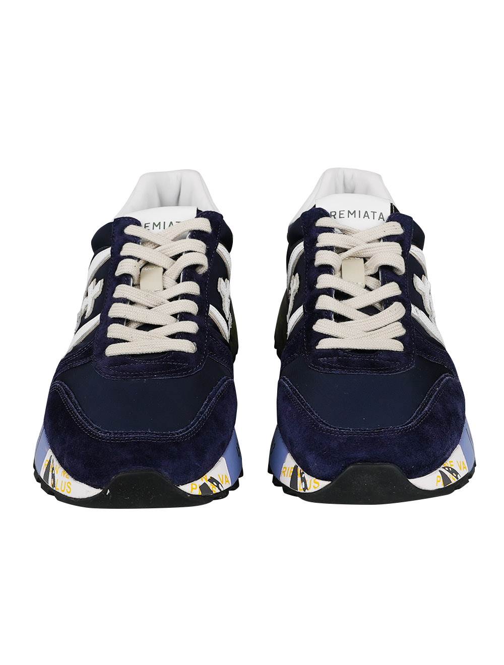 Premiata Premiata Blue White Pa Leather Sneakers Blue / White 001