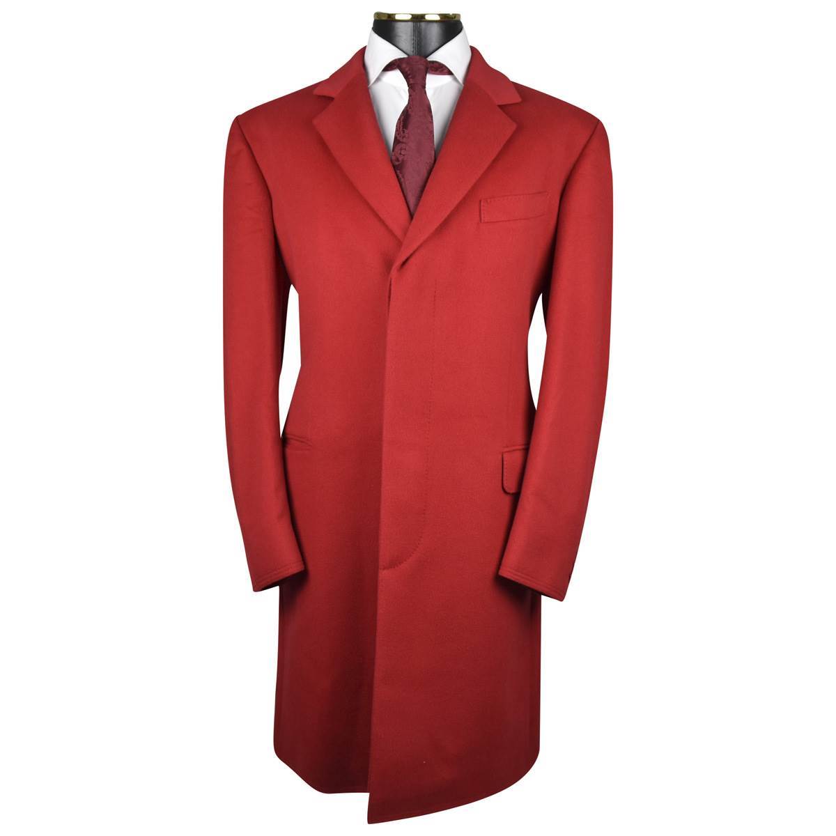Zilli Zilli Red Cashmere Overcoat Red 000