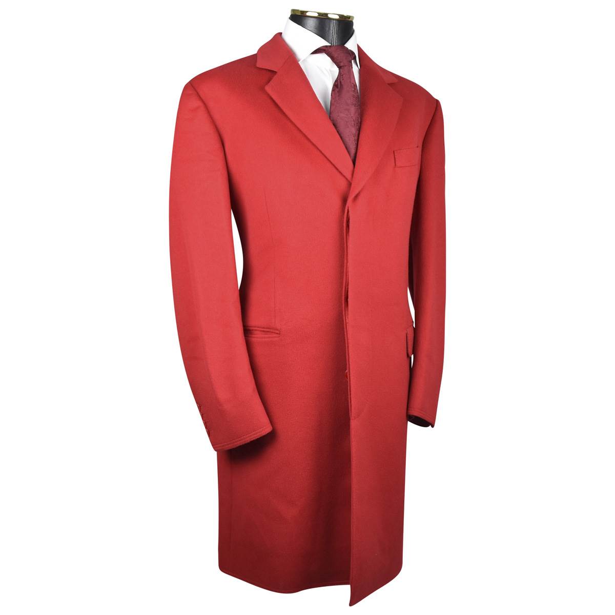 Zilli Zilli Red Cashmere Overcoat Red 001
