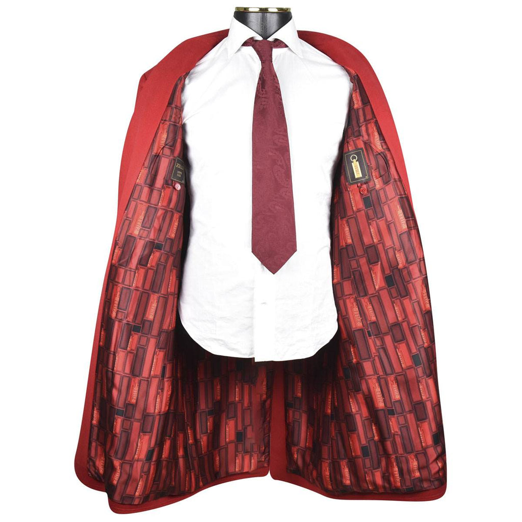 Zilli Red Cashmere Overcoat