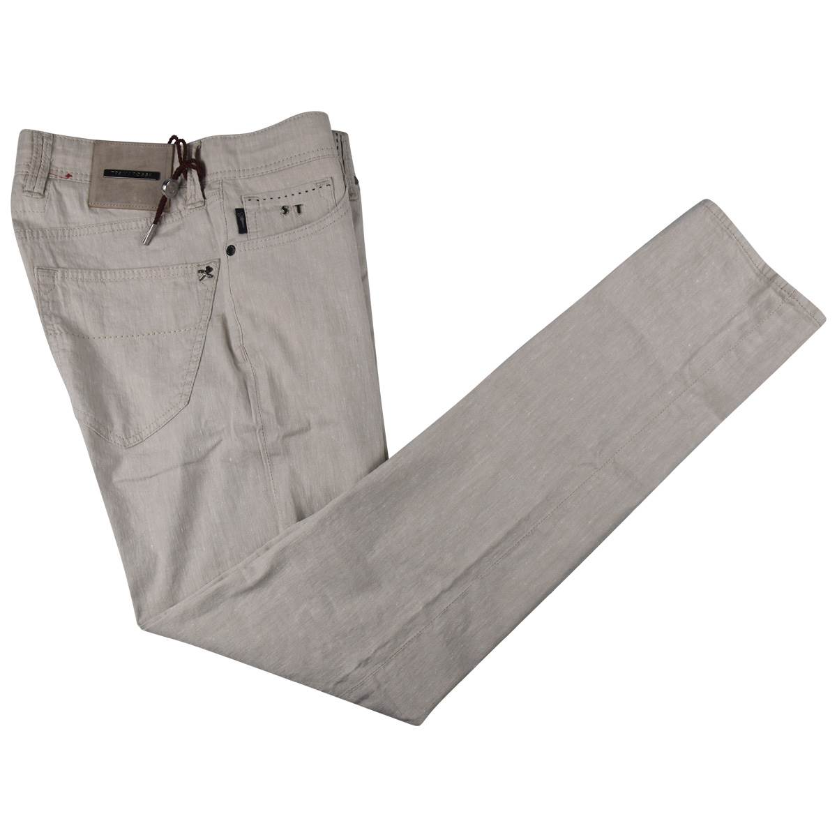 Sartoria Tramarossa Tramarossa Beige Linen Cotton Ea Jeans Beige 000