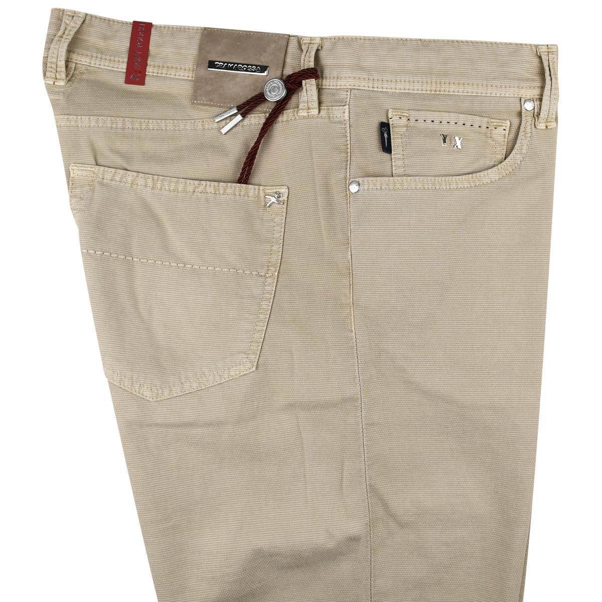 Tramarossa Beige Cotton Ea Jeans