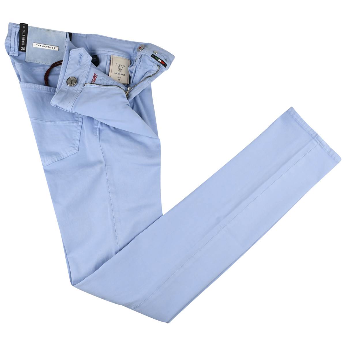 Tramarossa Tramarossa Light Blue Cotton Pl Ea Jeans Light blue 001