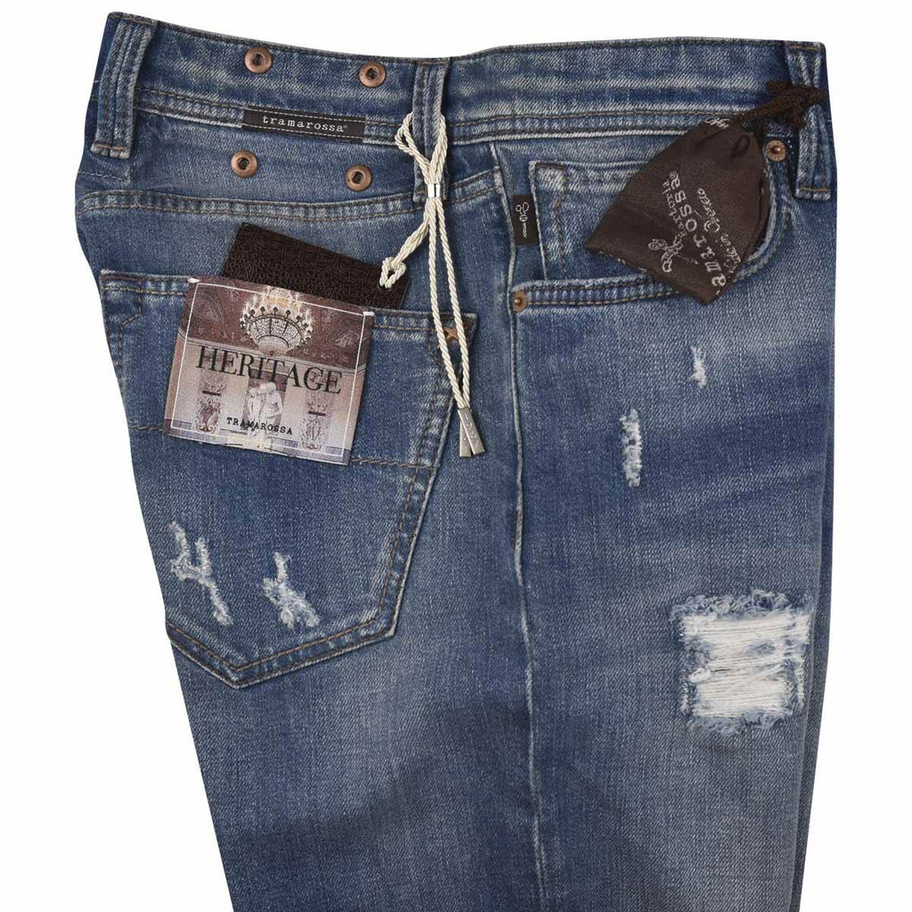 Sartoria Tramarossa Blue Cotton Ea Jeans