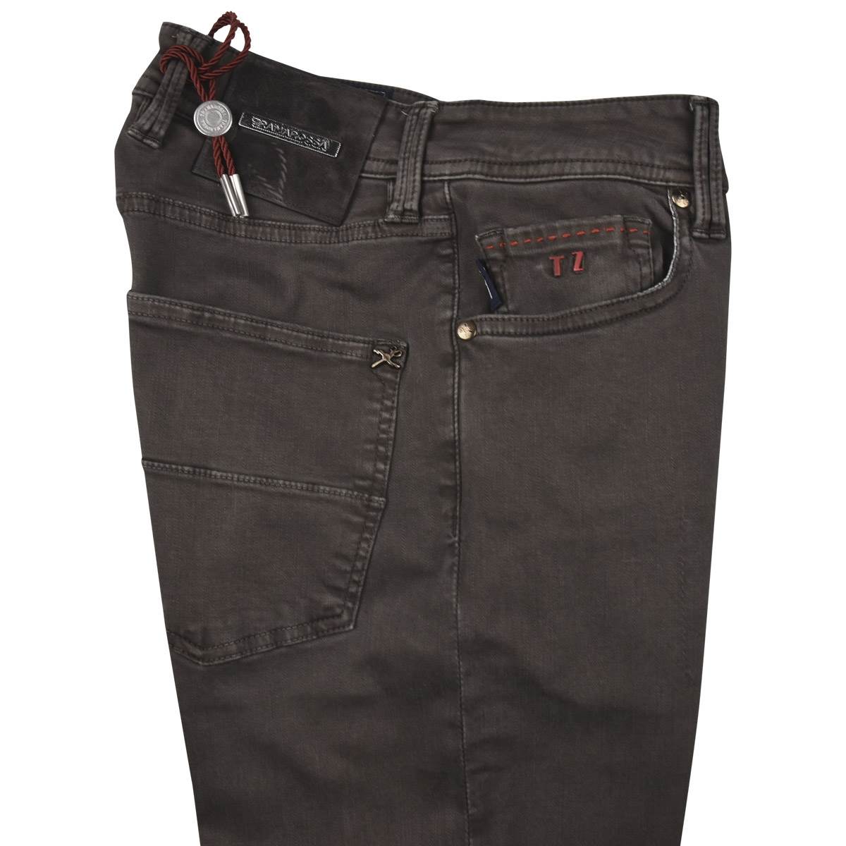 Tramarossa Brown Cotton Pl Ea Jeans