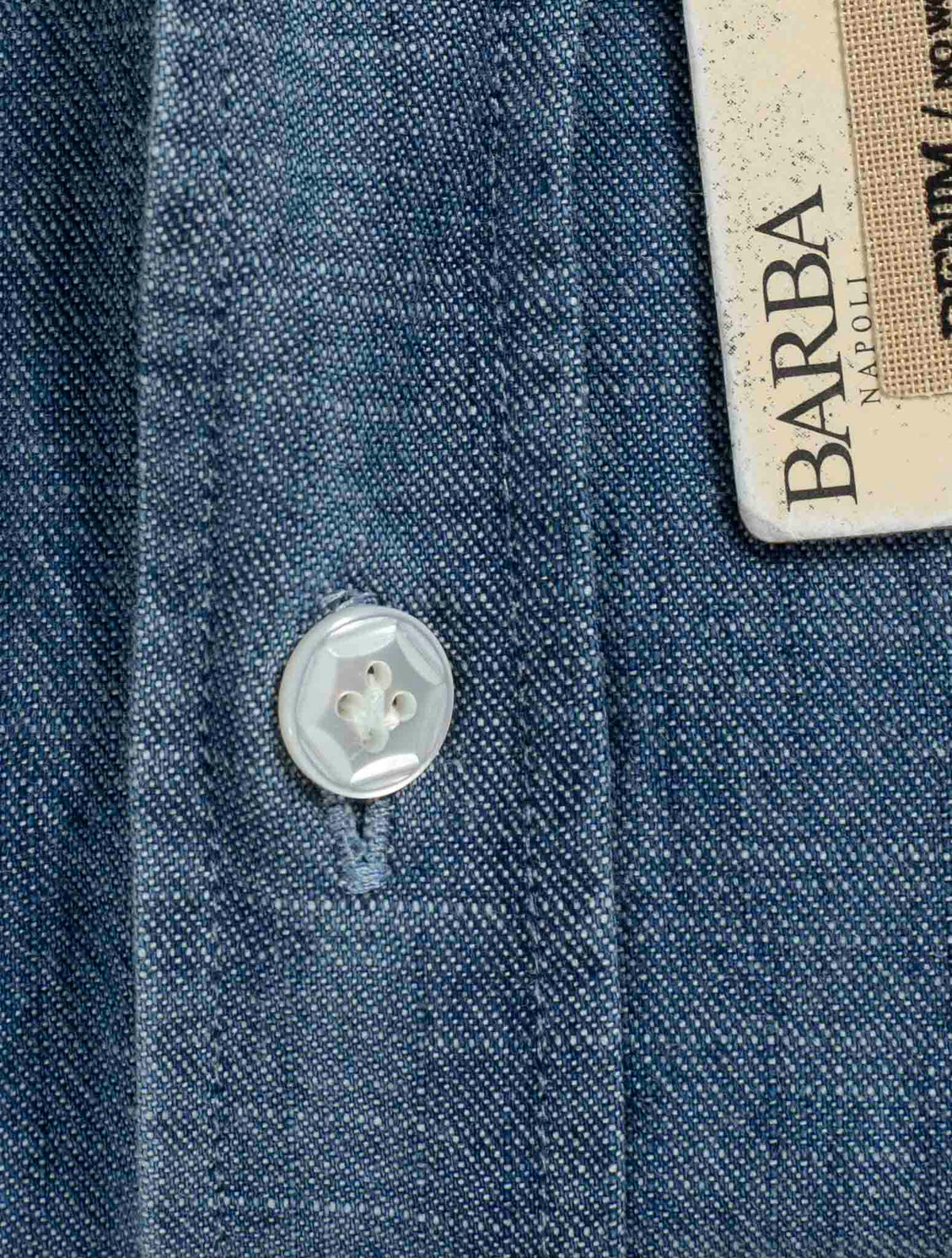 Barba Napoli Denim Cotton Shirt