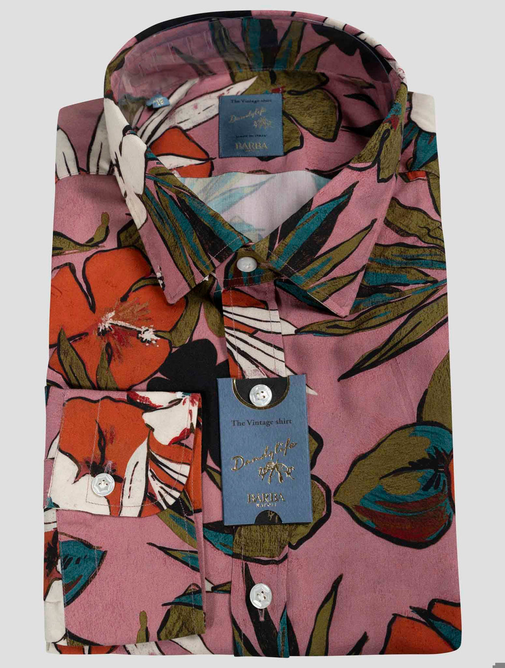 Barba Napoli Multicolor Viscose Shirt