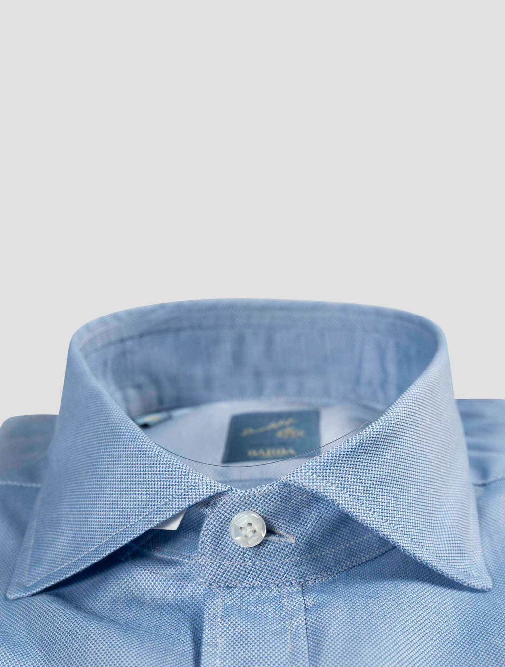Barba Napoli Barba Napoli Light Blue Cotton Shirt Light Blue 001