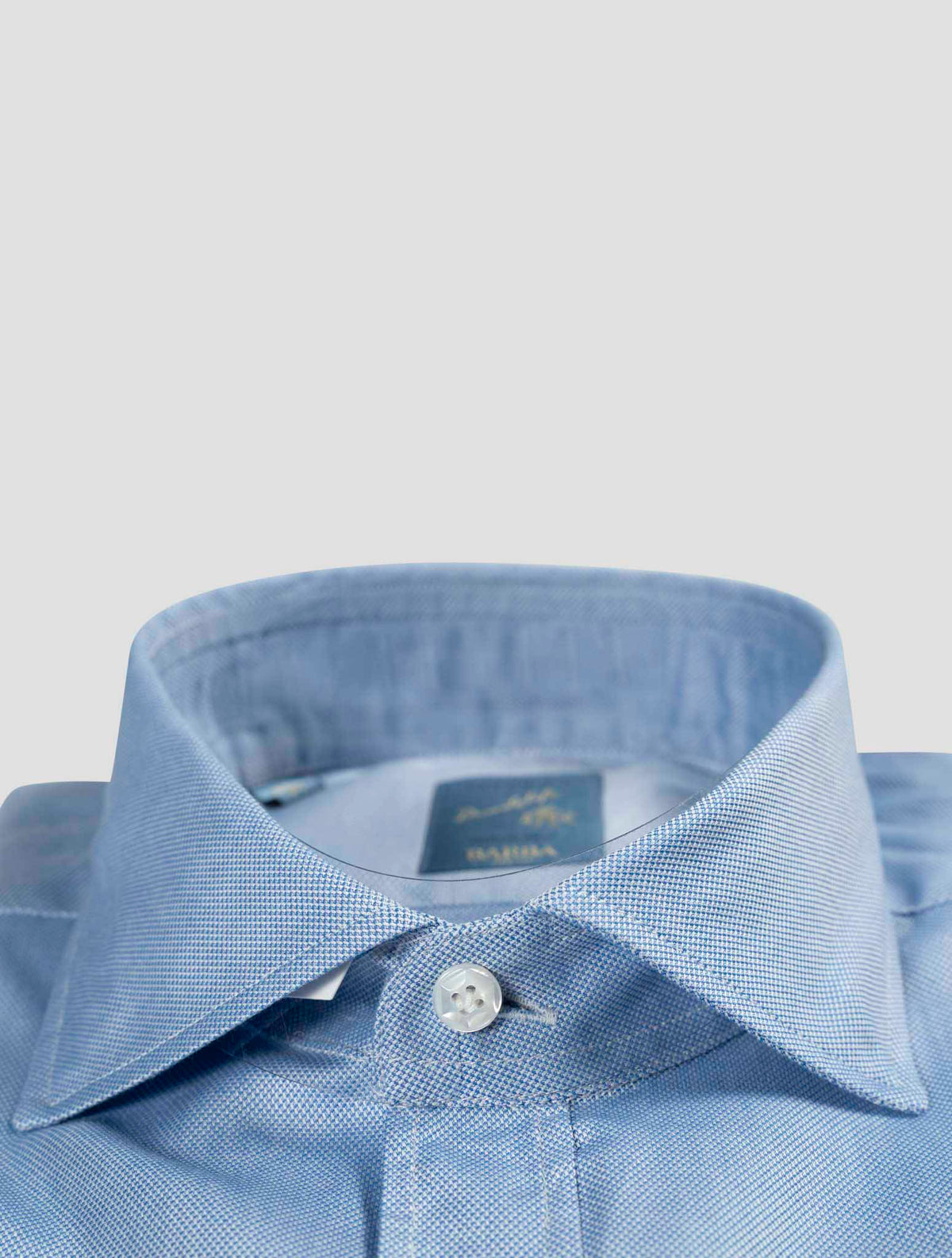 Barba Napoli Barba Napoli Light Blue Cotton Shirt Light Blue 001
