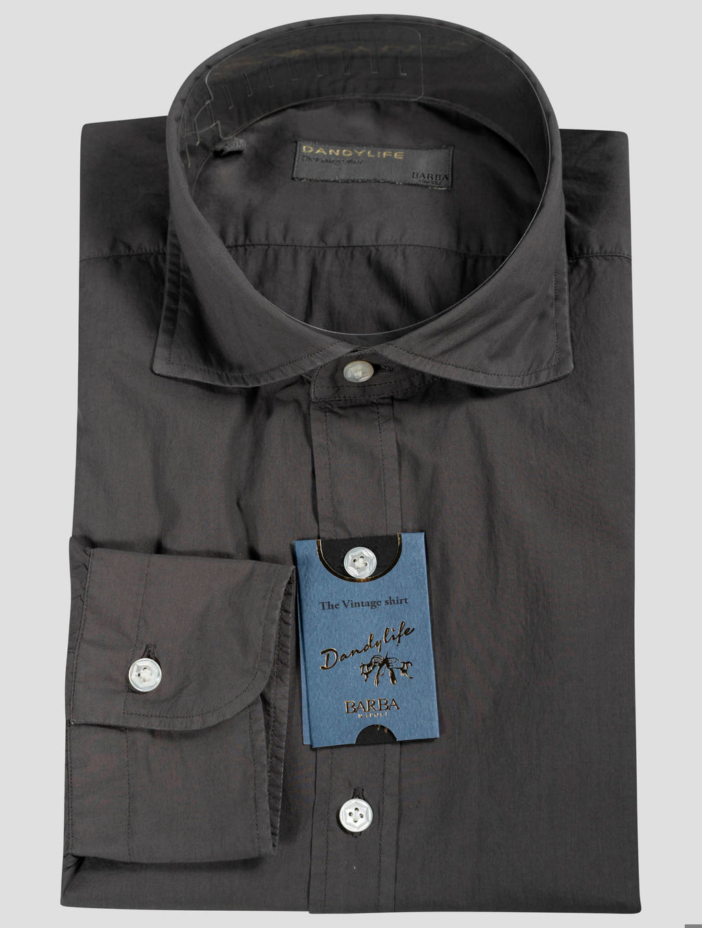 Barba Napoli Barba Napoli Brown Cotton Shirt Brown 000
