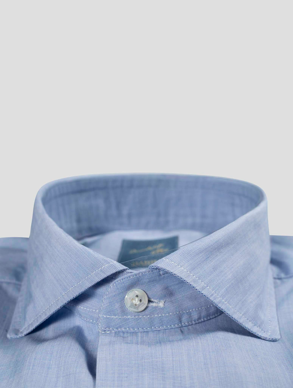 Barba Napoli Barba Napoli Light Blue Cotton Shirt Light Blue 001